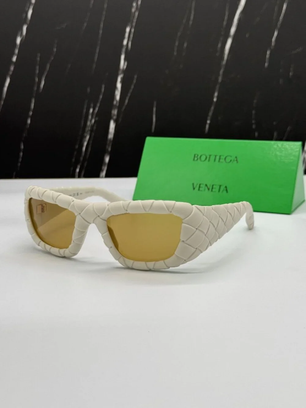 NEW BOTTEGA VENETA BV1303S 006 WOMEN WHITE SUNGLASSES